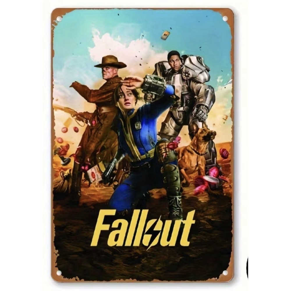 New Fallout 8 x 12 Metal TV Show Poster Sign Retro Tin Den Bedroom Man Cave